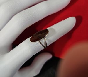 925 Mahogony Obsidian Ring
